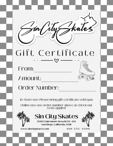 Gift Certificate -Print at home