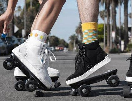 Sure-Grip Fame Outdoor Roller Skate in White – Sin City Skates