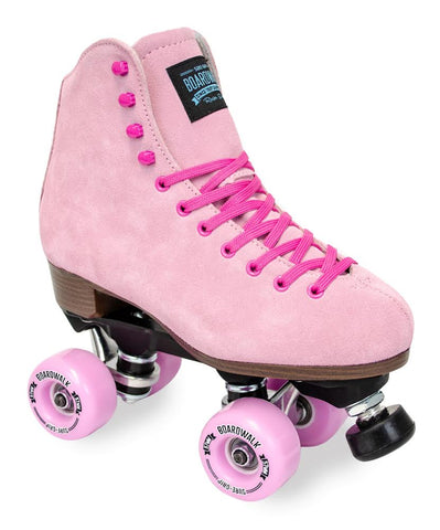 2 coats of pink Angelus suede dye later! So happy with how much brighter my  suregrip boardwalks are! : r/Rollerskating