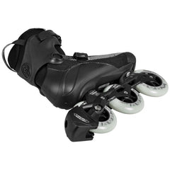 Powerslide Swell Lite Black 1OO Inline Skate view from the bottom side